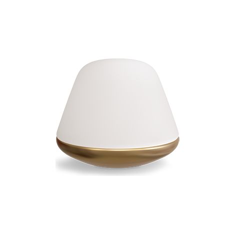 Bloom Lampe à Poser 20cm Laiton, Verre Opalin, Gradateur Sur Cordon 1x E27 (1/2)