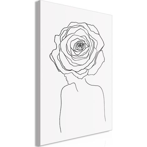 Tableau Look Away Vertical - 80 x 120 cm (1/4)