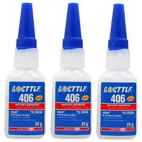 BelleRise - 3 tubes de colle instantanée Loctite 406 de 20 g (1/5)