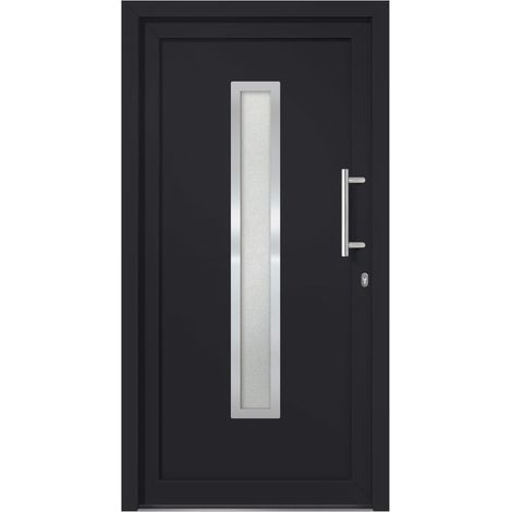 vidaXL Porte d'entrée Anthracite 98x200 cm