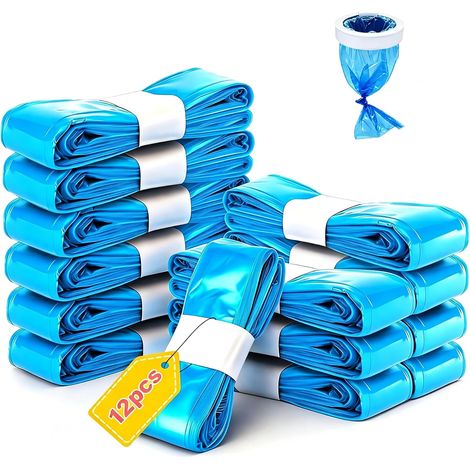 12 Pièces 4,5M Recharges pour Poubelle à Couches Recharge Sac pour seau à (1/5)