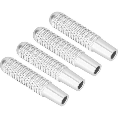 Stück 9,5 mm Türschloss-Knopfabdeckung aus Aluminiumlegierung für Mercedes-Benz (Silber)