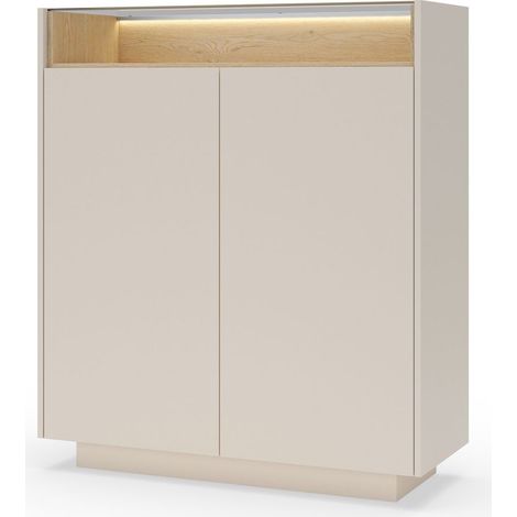 CASSETTIERA, beige + rovere cremona, 103,2 x 119,2 x 39,5 cm