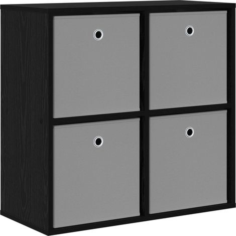 Credenza  Madia  Buffet con cassetto Rovere Nero 68,5 x 32 x 67 cm CDS14806 (1/5)