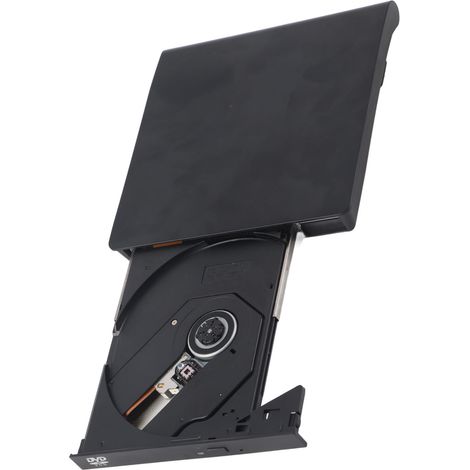Lecteur DVD externe USB-C double port pour PC portable et MacBook (lecture rapide)