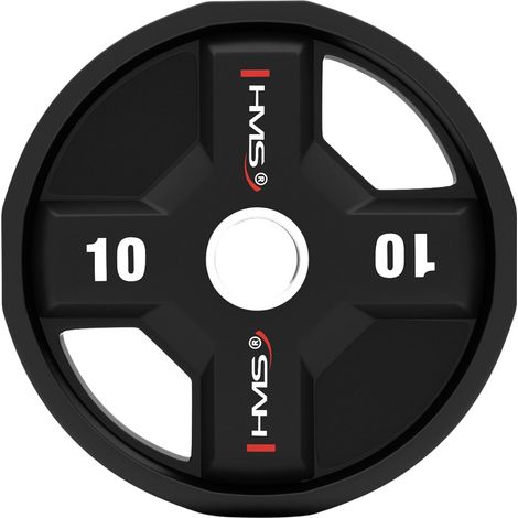Disco de peso olímpico de poliuretano, 10 kg