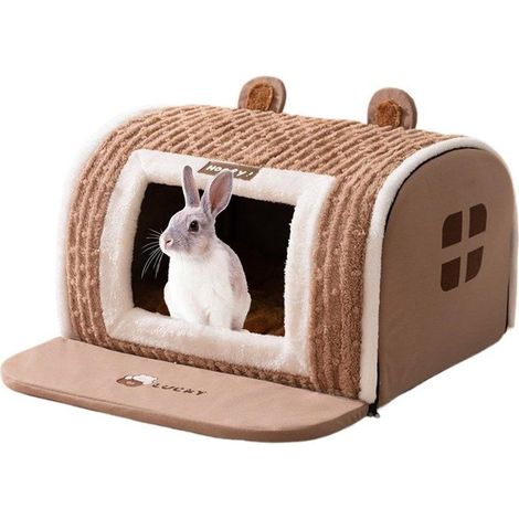 Lit douillet pour chien, 35 x 30 x 30 cm, canapé-lit pour animaux, niche chaude, lavable en machine, convient aux animaux de toutes (1/5)