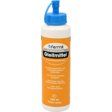 Fermit Gleitmittel für Kunststoffrohre auf synthetischer Basis in verschiedenen Größen (1/3)