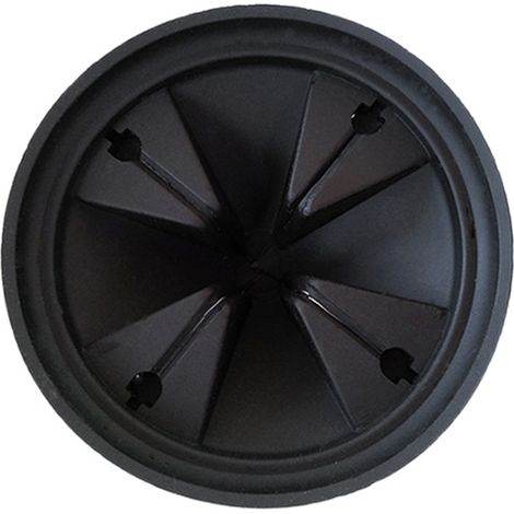 Splash Guard - 85 mm - Rubber - For Garbage Disposal - Heat Resistant Up To 90°C - 4-Flap Design - 1 Piece (1/5)