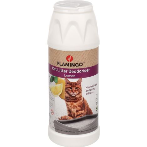 Désodorisant de litière avec parfum de Citron 750 g pour chat - Flamingo (1/4)