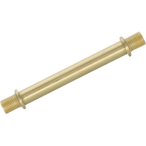 1 Tube fileté en cuivre M10, tige droite 100mm, finition dorée pour lampe de table et applique murale