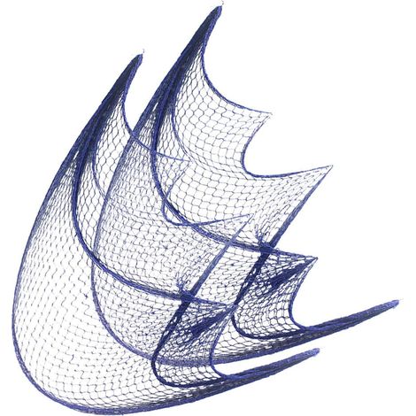 Décoration Murale en Filet de Pêche 2pcs Bleu en Corde de Coton pour Fête Plage Hawaïenne Style Nautique Rustique (1/5)