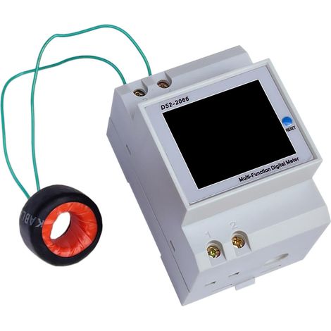 Compteur de puissance/compteur d'énergie/moniteur de puissance 6 en 1 (110 V, 220 V, 380 V, 100 A) (1/5)
