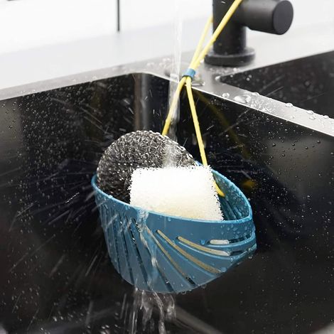 Support Pour Éponge - Fixation Sur Robinet - Réglable - Pour Évier Cuisine - 1 Pièce (1/5)