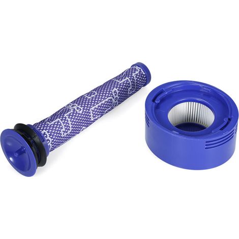Accessoires pour aspirateur Dyson V7 V8 - Jeu de 2 pièces (filtre avant + filtre arrière)