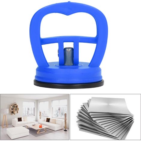 Lot de 2 Mini Ventouses de Réparation pour Carreaux et Verre - Forte Adhérence et Facilité de Manipulation - Bleu - KZQ (1/5)