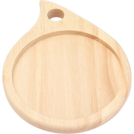 Planche à découper ronde en bois pour camping, plateau à charcuterie et fruits, usage polyvalent (1/5)