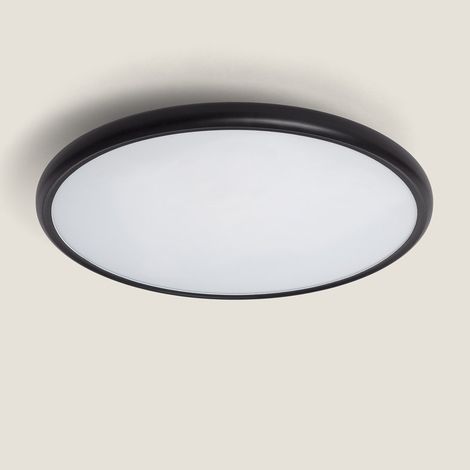 Plafonnier LED 28W Métal CCT Sélectionnable Meisel Noir (1/5)