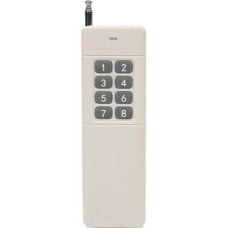 3000 m Longue portée Haute Puissance 4 6 8 12CH RF Télécommande Émetteur 433 MHz Télécommande Universelle Smart Remote Control pour éclairage Télécommande Protection Housse Télécommande (1/5)
