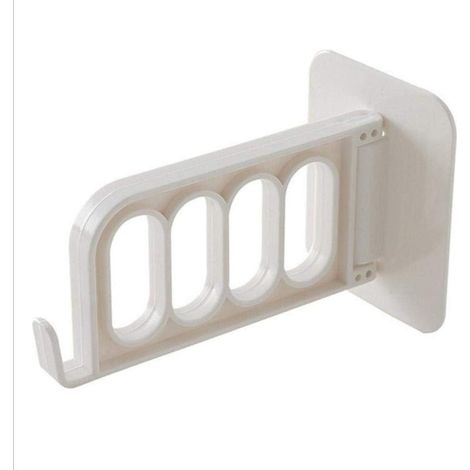 Wall Hook Up Cintres pour vêtements Porte de la Chambre Cuisine Porte Accrochez Hanging Rack Storage Cap Holder, Blanc