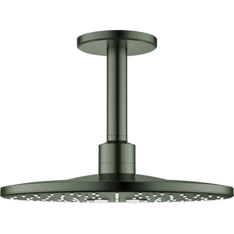 Grohe Rainshower SmartActive 310 Kopfbrauseset, rund, Deckenauslass 142mm, 2 Strahlarten, Satin Graphite, 26477MG0 (1/3)