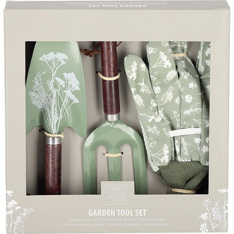 Gartengeräte / Handschuhe im Set 3fach sortiert