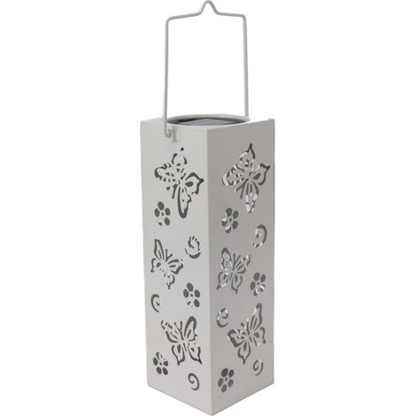 Lampe solaire de jardin LED blanc étanche pour extérieur terrasse camping paysage (1/5)