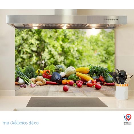 Fond de hotte : Légumes et jardin - Alu composite - 70 cm - 60 cm (1/5)
