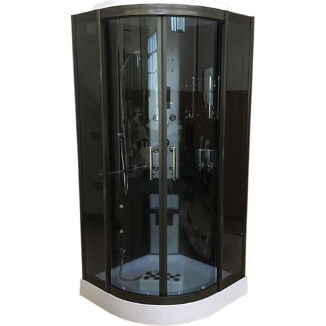 Bagno Italia Cabina idromassaggio 90x90cm semicircolare cromoterapia radio (1/3)