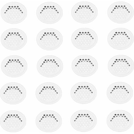 20 pezzi griglia di ventilazione 35mm griglia di ventilazione griglia di ventilazione griglia di ventilazione foro acciaio inossidabile bianco griglia di ventilazione rotonda per mobili da cucina -