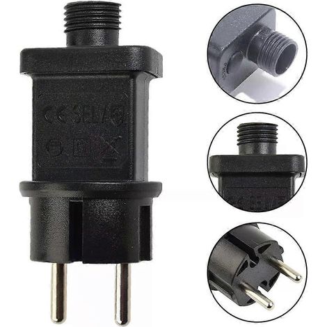 EU-Stecker LED-Lichterketten-Netzteil-Adapter TransFOR mer Treiber 24V/45V 36W 8-Funktions-LED-Lampentreiber-Schalteradapter IP44 (1/4)