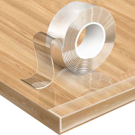 Protege Coin de Table Bebe Transparent, 3M Pré-adhésif Extra Fort Nano Tape, Protection Bebe de Table et Meuble, Protecteur des Bords et Angles Placard pour Sécurité Bebe（5cm de Large） (1/5)