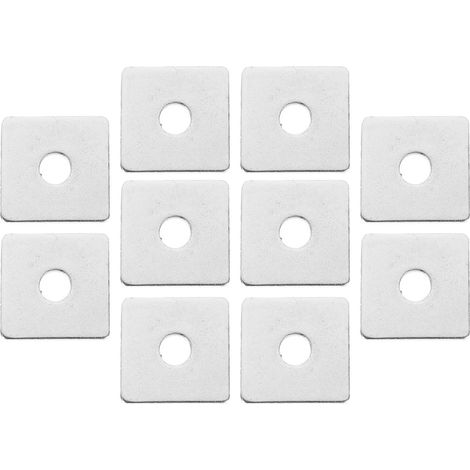 Disques carrés en acier inoxydable Healeved, 10 pièces, haute capacité de charge, excellente