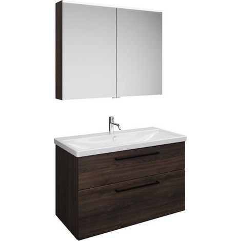 burgbad Eqio Set, bestehend aus Spiegelschrank,