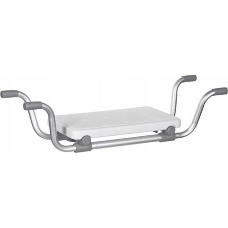 Actionmed LW200AM Banco de Baño Ergonómico y Profundo para Seguridad en Ducha y Bañera, Blanco (1/4)