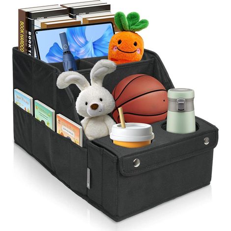 Organisateur siège arrière voiture boîte couvercle enfant pliable Oxford hydrorésistant 2 porte-gobelets (1/5)