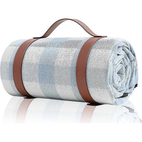 Couverture de pique-nique 200 x 200 cm (79 x 79 pouces) - Couverture de plage imperméable à séchage rapide (1/5)