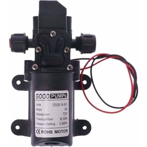 Pompe à eau 12V pour camping-car, 60W, débit 6L/min, haute pression, membrane automatique, auto-amorçante (1/4)