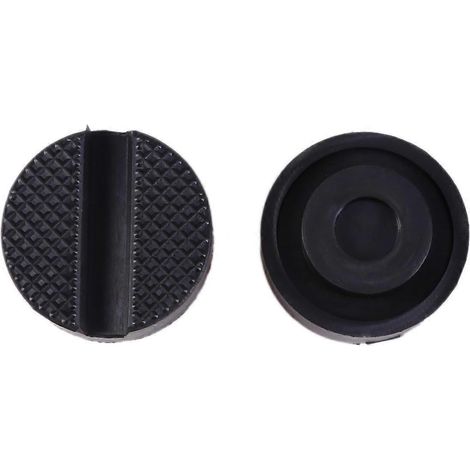 2 patins en caoutchouc pour cric de voiture, disque de protection de cadre fendu pour cric hydraulique, adaptateurs de protection pour cric de sol, outils pour crics de voiture (noir)-2pcs-Black