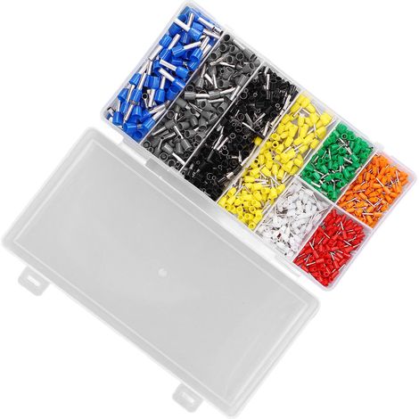 1000-teiliges Set Aderendhülsen aus Messing und PP, Crimp-Sets, Stiftklemmen CZ0100939 (1/5)