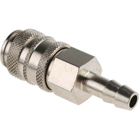 Raccord rapide pneumatique RS PRO, Tuyau cannelé vers Mâle 6mm en Laiton ( Prix pour 1 ) (1/3)