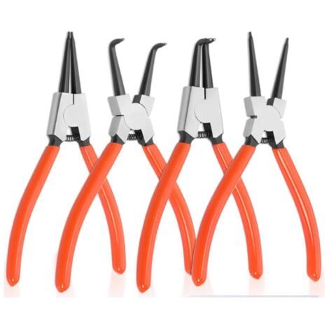 QORVA-Ensemble de 4 pinces à circlips : pince à circlips de 18 cm (1/5)