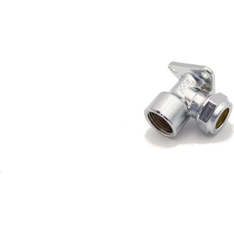 PrimaPlus Chrome Wallplate Elbow 15mm x 1/2" Fi Fitting (1/3)