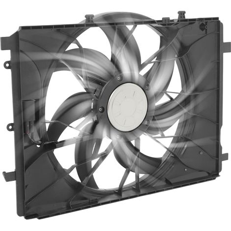 Ventilateur de refroidissement, ventilateur de refroidissement à moteur sans balais, ventilateur de refroidissement pour Mercedes-Benz W/C/S204 C/X218 W/S212 A/C207 X204 (2008-2018) (1/5)