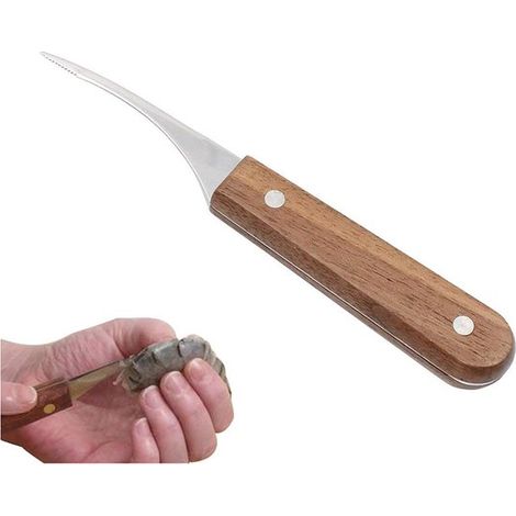 Éplucheur de crevettes, éplucheur de crustacés, couteau à crevettes, pince à crevettes, éplucheur de crevettes, éplucheur de homard portable, éplucheur de crevettes en acier inoxydable (1/5)