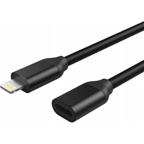 Cavo di prolunga Lightning da 1 m per iPhone/iPad, cavo di prolunga per iPhone certificato Apple MFi, connettore da femmina a maschio, trasferimento audio/video/musica, trasferimento dati e ricarica. (1/5)