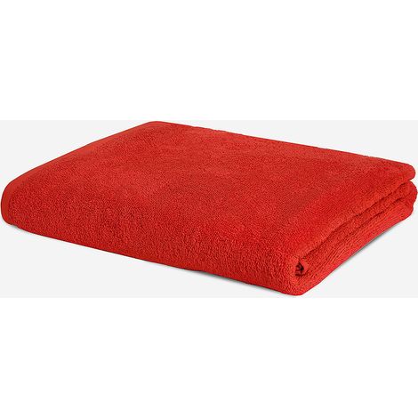 Telo bagno in cotone 100% ad alta grammatura Sicilia - Rosso