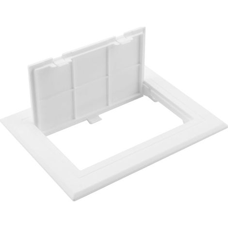 Trappe de Visite 150x100 mm, Cache Compteur Electrique, Couvercle d'Accès en Plastique ABS pour Plafond, Mur, Baignoire et Boîtes à Fusibles, Accessoire Cache Tuyaux et Fils, Installat (1/5)