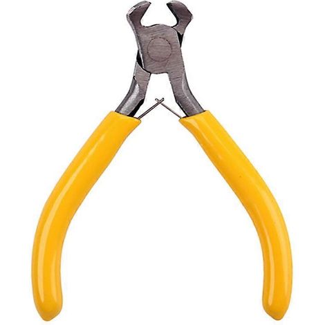 R07A Coupe-cordes de guitare, pince coupante, tire-frettes, outil de réparation et d'entretien pour guitare, accessoires de lutherie (Jaune)-1.4X1.28X1.36cm-Yellow (1/4)