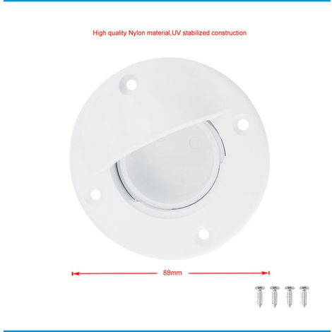 2PC universel blanc Nylon Marine bateau tableau arrière pont montage vidange dalot Valve bouchon à vis bonde bouchon accessoires de remplacement
